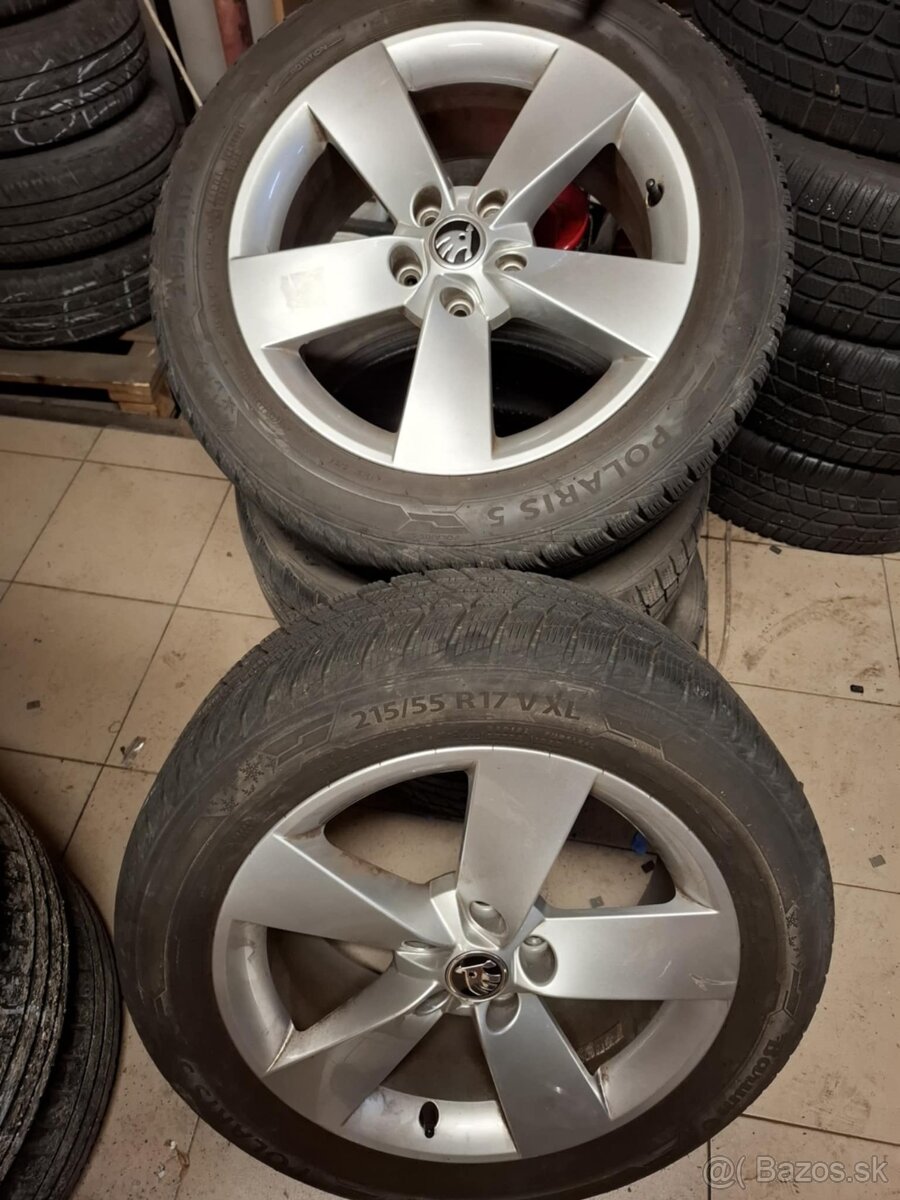 Kompletne zimné kolesá/ disky ŠKODA RATIKON Barum Polaris