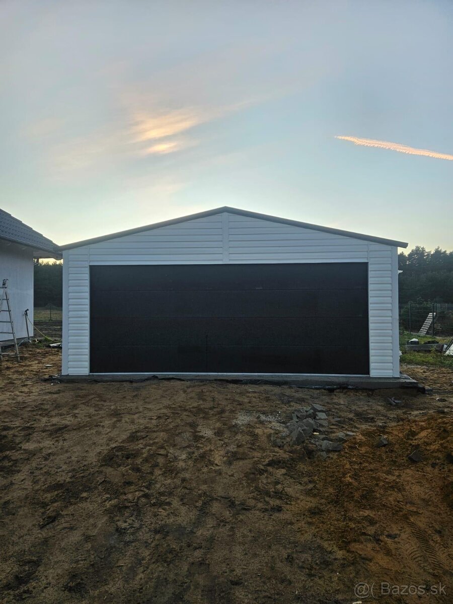 Plechová garáž 6x5,5m