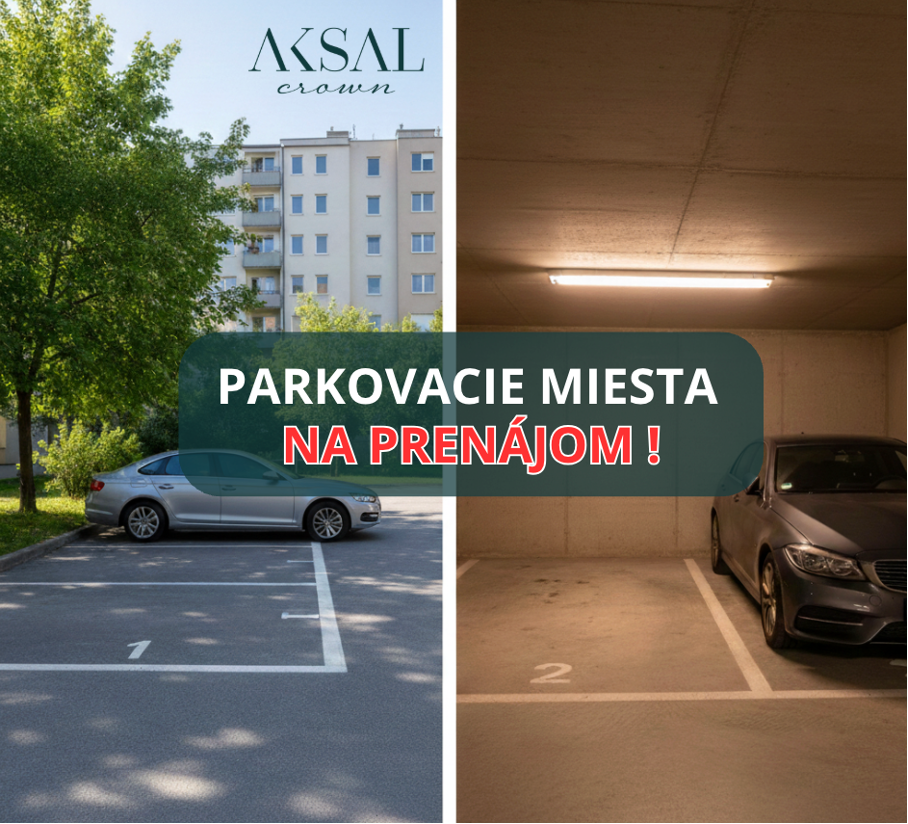 PRENÁJOM VONKAJŠIEHO PARKOVACIEHO MIESTA - NITRA