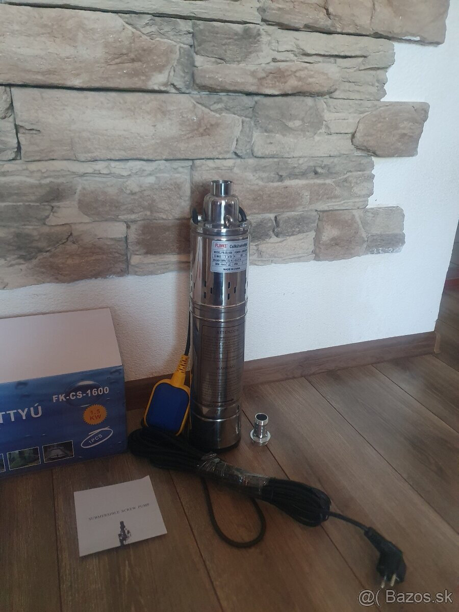 Predam nove hlbinne cerpadlo FLINKE-1500 Watt