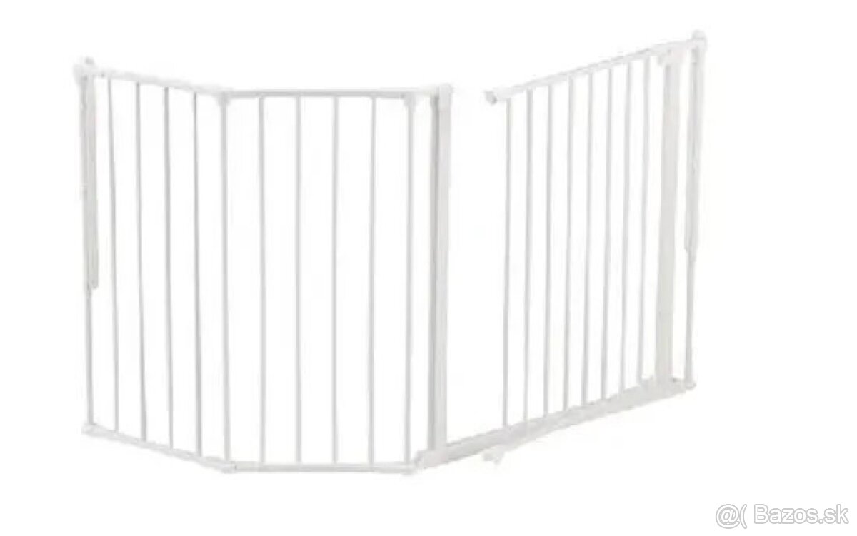 BabyDan Priestorová zábrana New Flex M 90-140 cm, biela