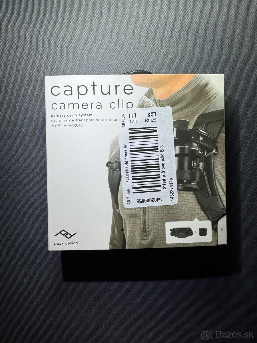 🎒 Peak Design Capture v3 – čierny (CC-BK-3) PREDANÉ