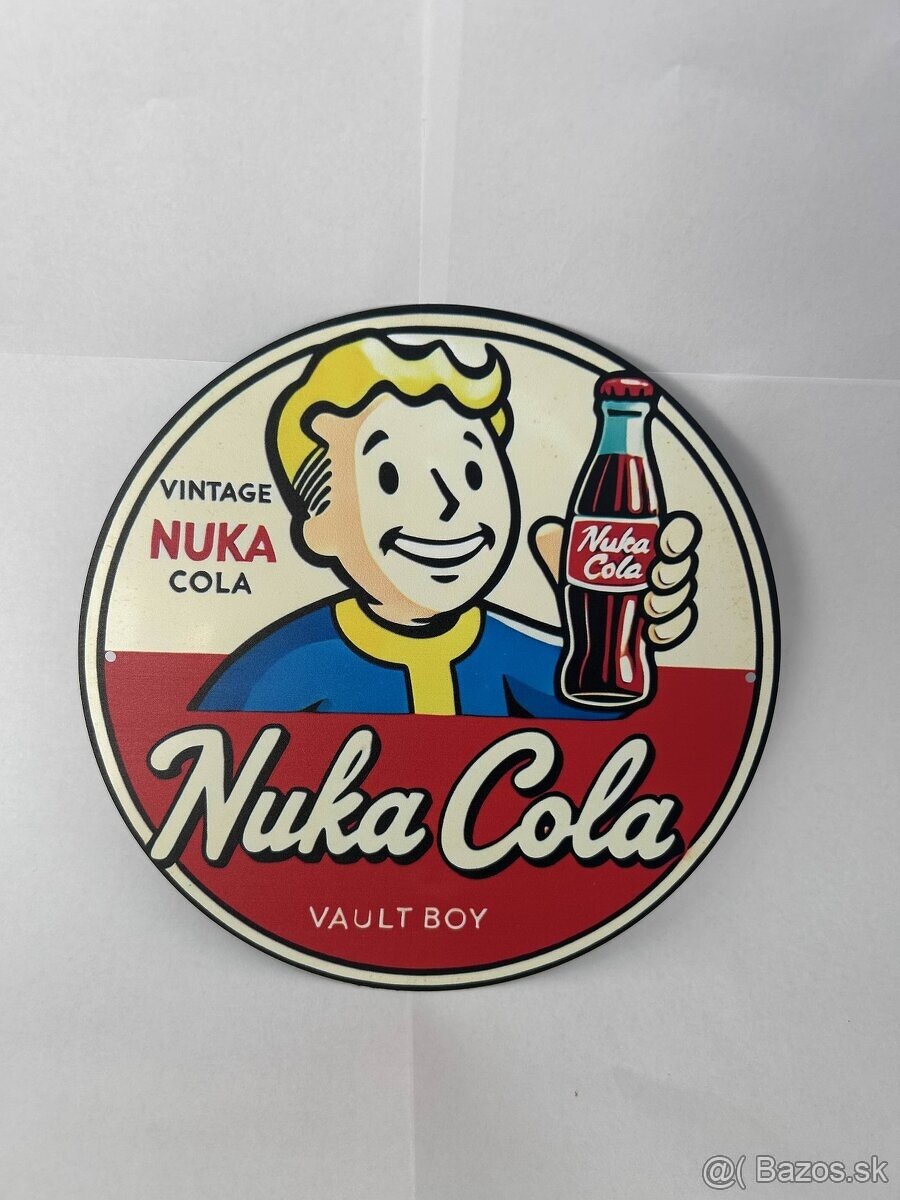 Plechová ceduľka do garáže - Nuka Cola