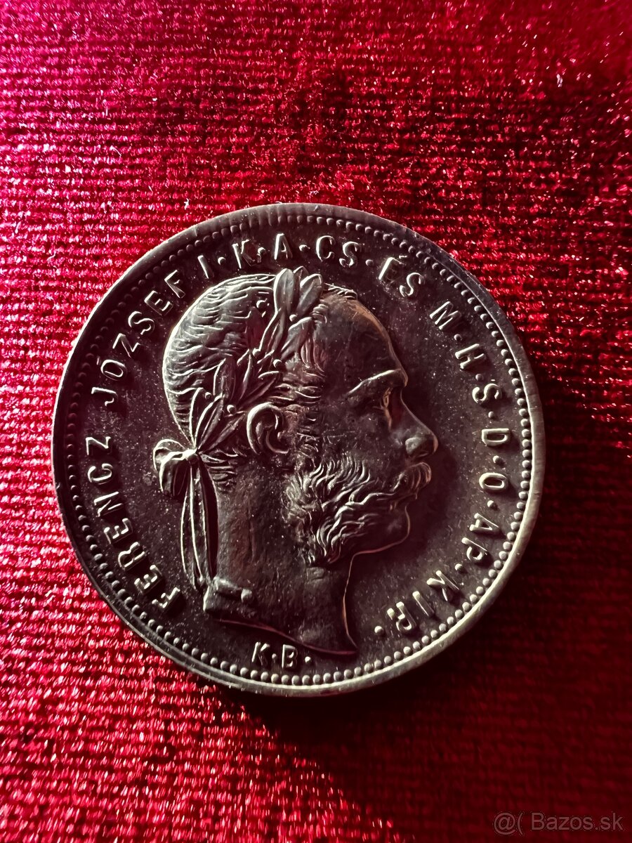 Zlatnik/ forint 1881 kb (7-2-1)