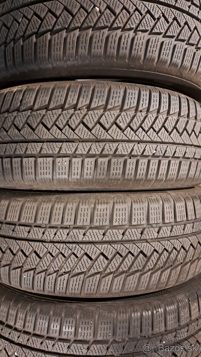 Predám 4ks jazdené zimné 205/60r16-92H Continental