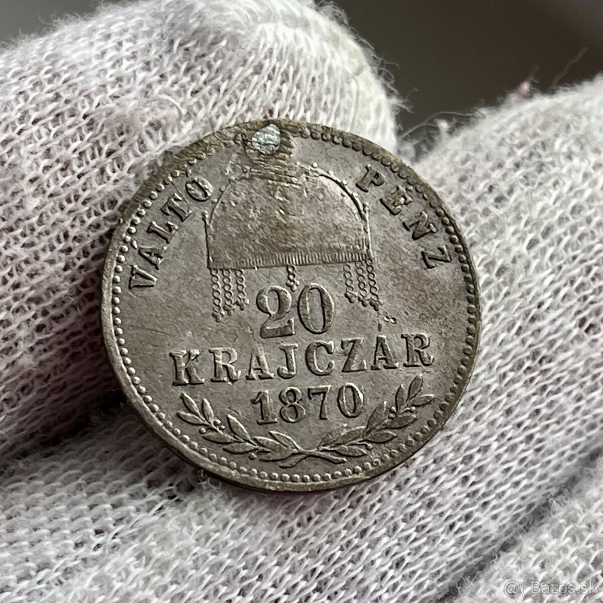 vzácny 20 krajczár 1870 gy.f
