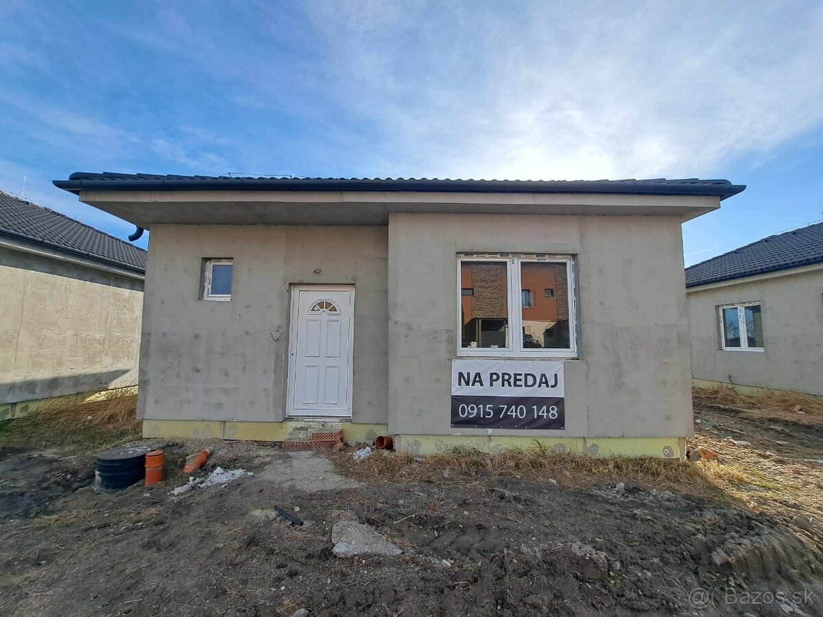 novostavba 3,5 izbový RD v štandarde (s kanalizáciou)