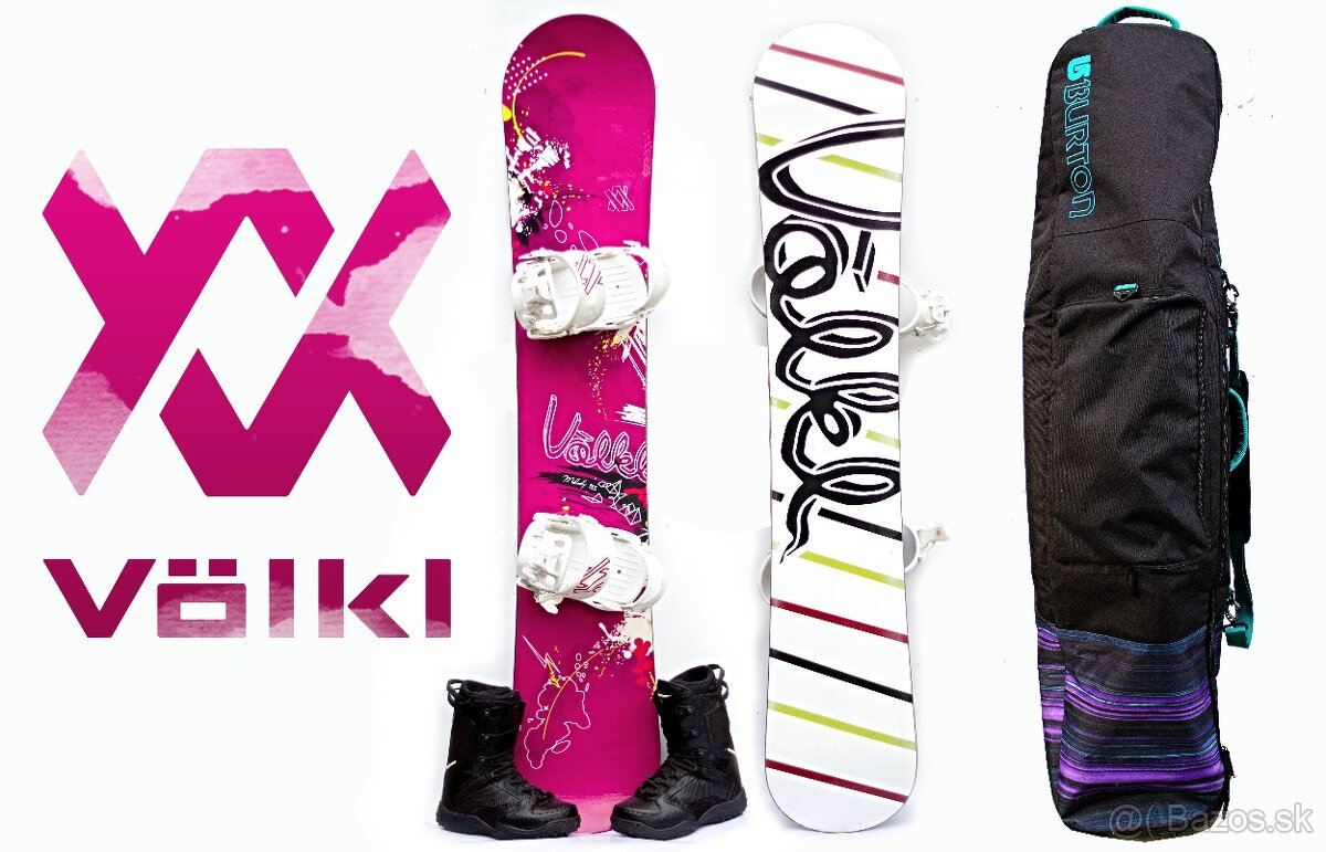 DÁMSKY SNOWBOARD SET VOLKL + FASTEC VIAZANIE + BOTY 39 + VAK