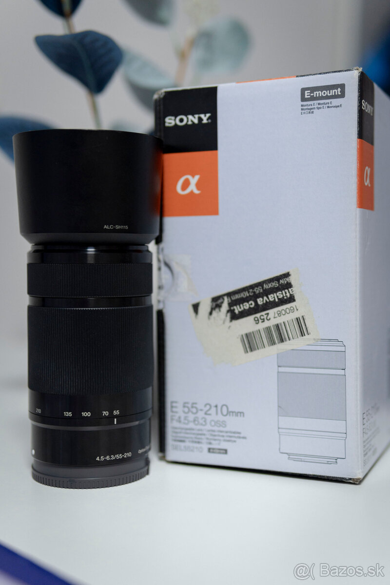 Predám Sony E 55-210mm F4.5 – 6.3 OSS + UV filter