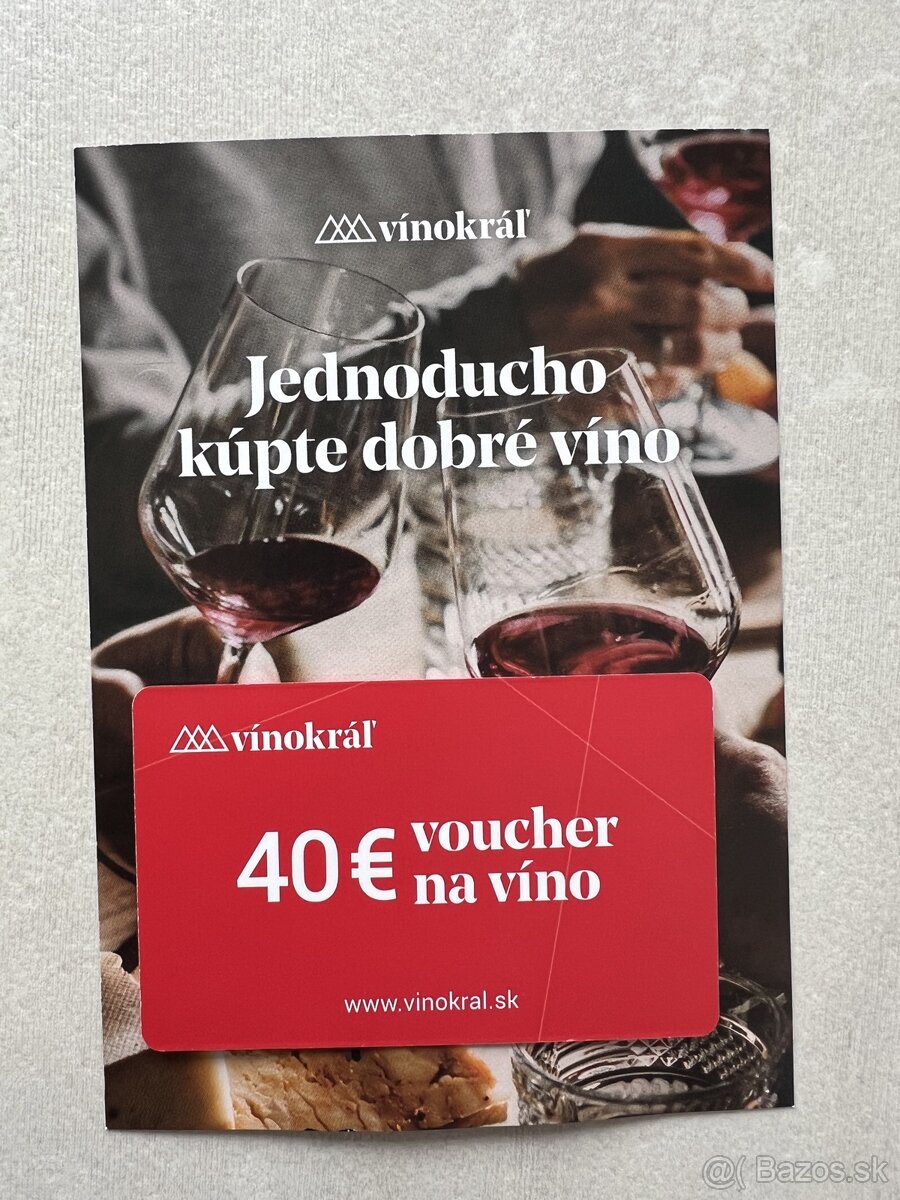 Poukaz na nákup vína v hodnote 40€