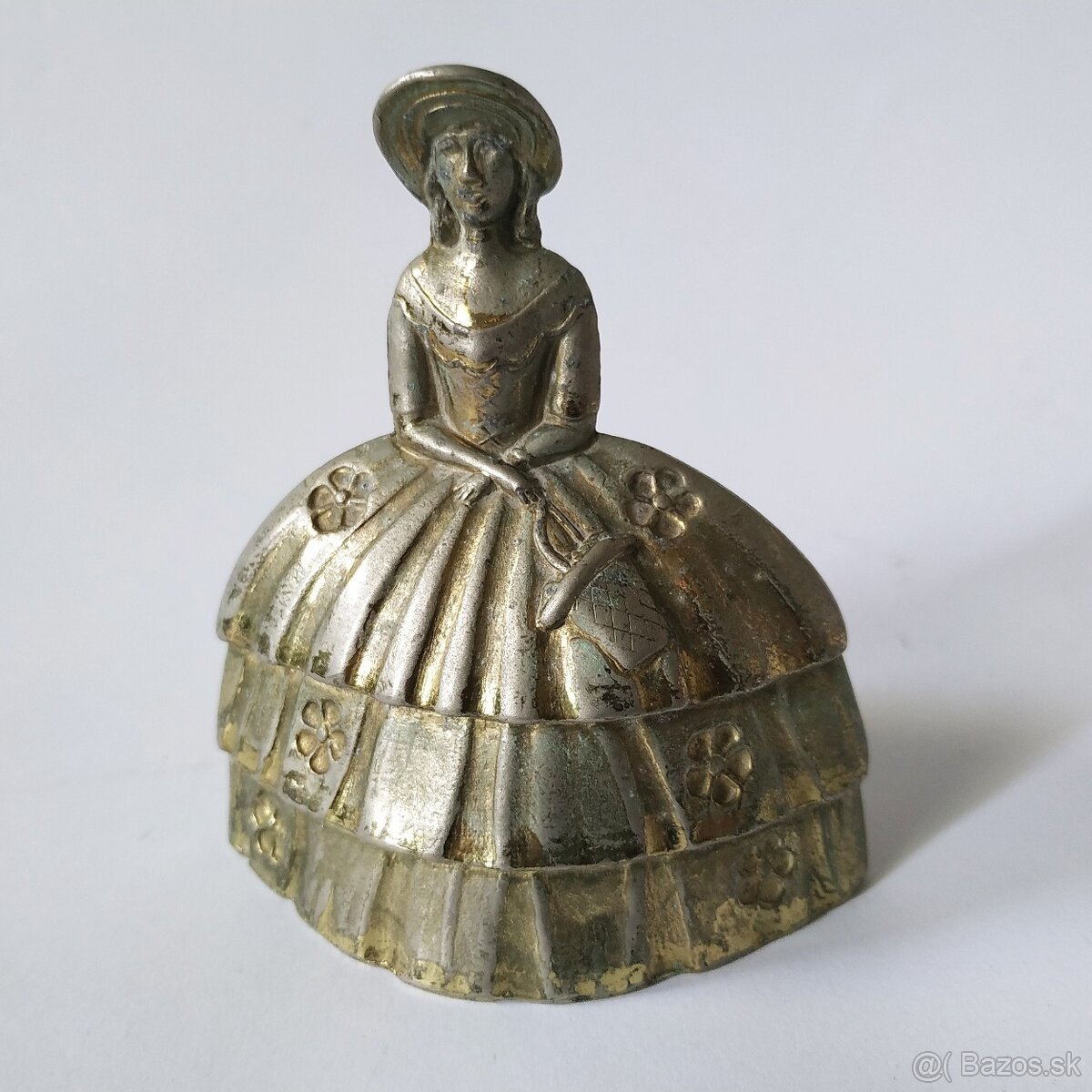 Starožitný zvonček v tvare ženy 3