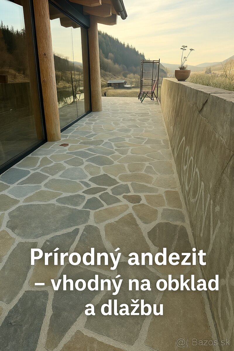 Prírodný andezit –Šlapáky/dlažby/múriky priamo od výrobcu