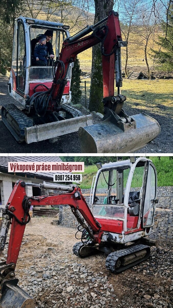 ✅️ Ponúkam výkopové práce z minibágrom ✅️