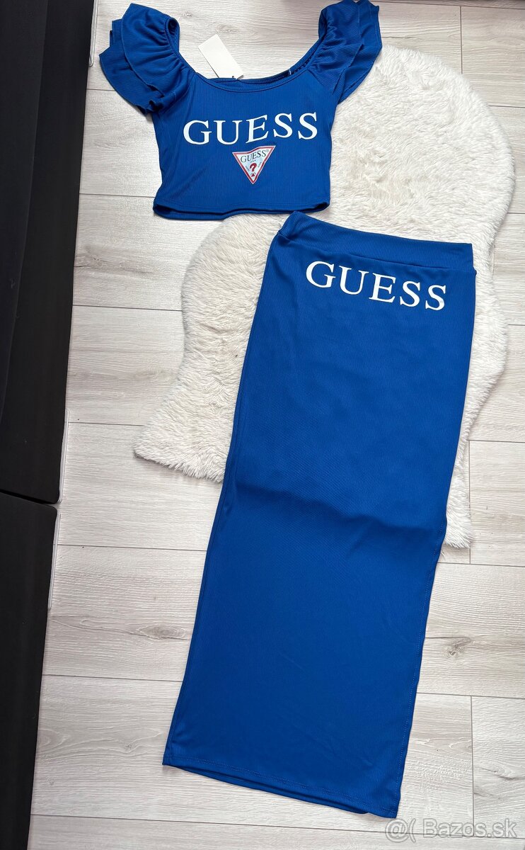 Modra suknova suprava Guess