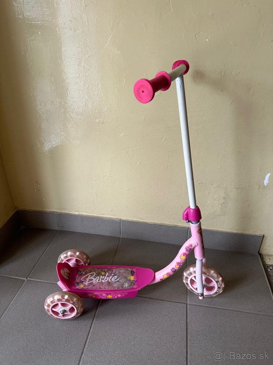 Barbie kolobežka pre malé deti