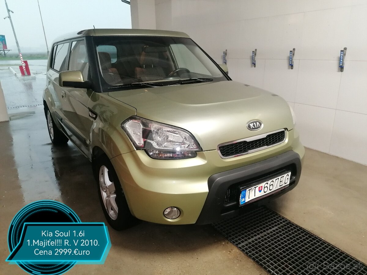 Kia Soul 1.6i 91.Kw R. V. 2010 1.Majitel