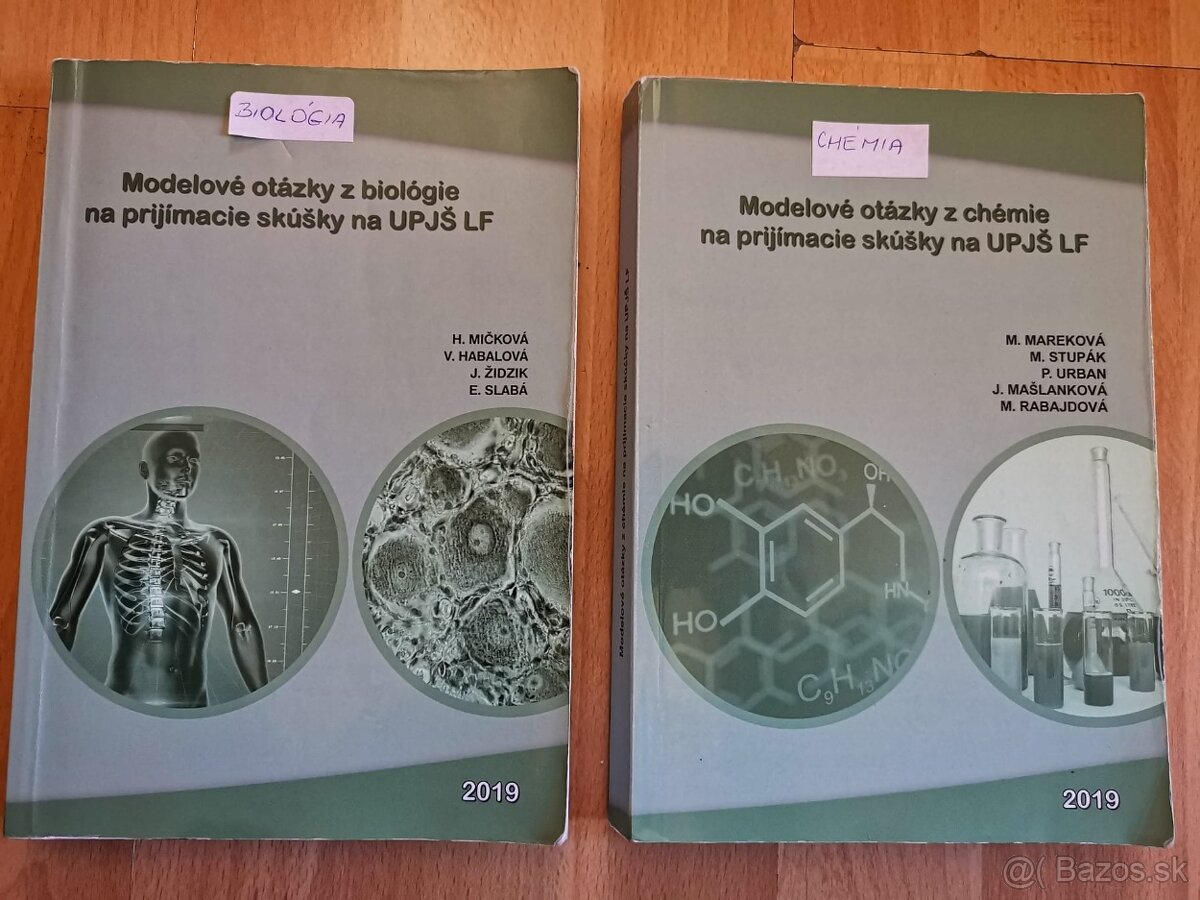 Modelové otázky z biológie a na prijímacie skúšky na UPJŠ LF