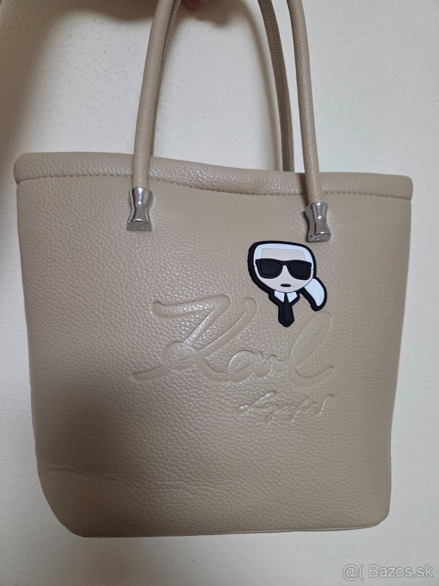 Karl Lagerfeld kabelka krémová