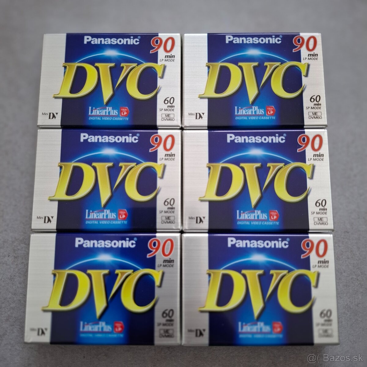 Panasonic DVC MiniDV kazety – 6 ks (predaj iba ako celok)