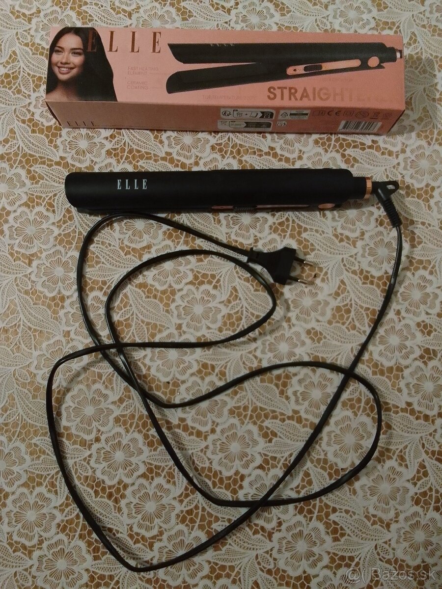 žehlička na vlasy ELLE (NOVÁ) + darček