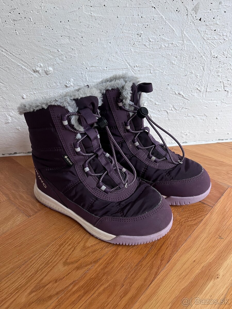 VIKING zimné zateplené topánky/čižmy, fialová