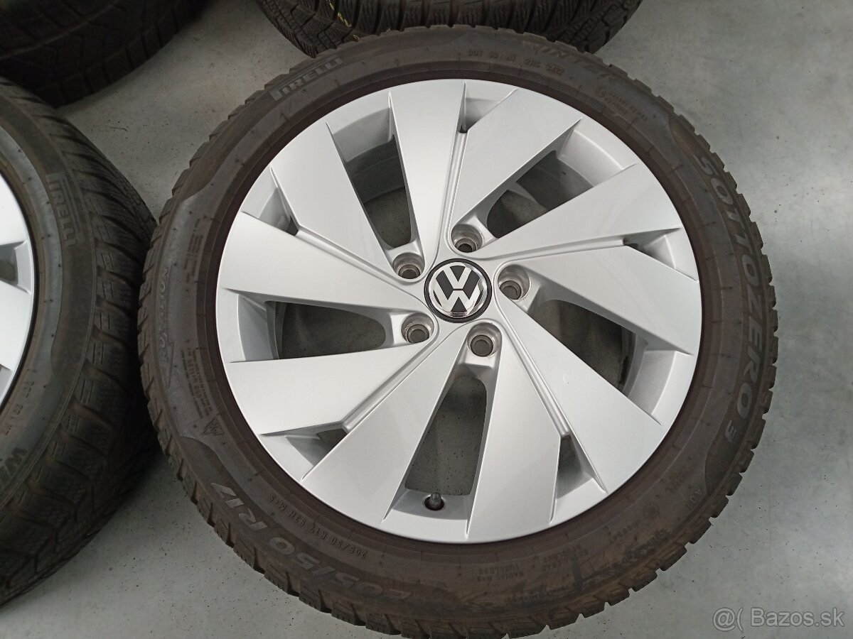 Predam zimne ALU 5x112 R17 6,5J ET46 ORIGINAL VOLKSWAGEN