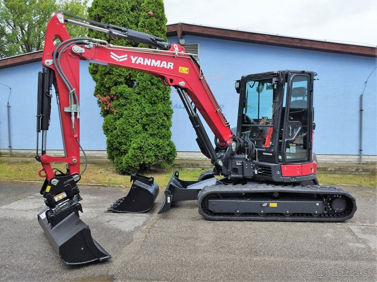bager Yanmar ViO57-6 rypadlo (5,6ton) + Powertilt hlavica