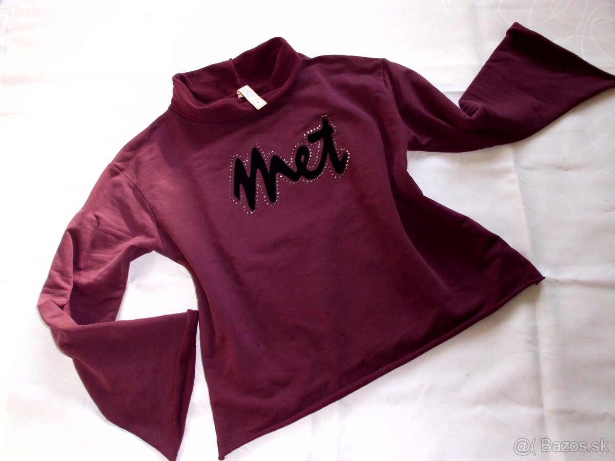 Met dámska mikina baklažánová  M-L