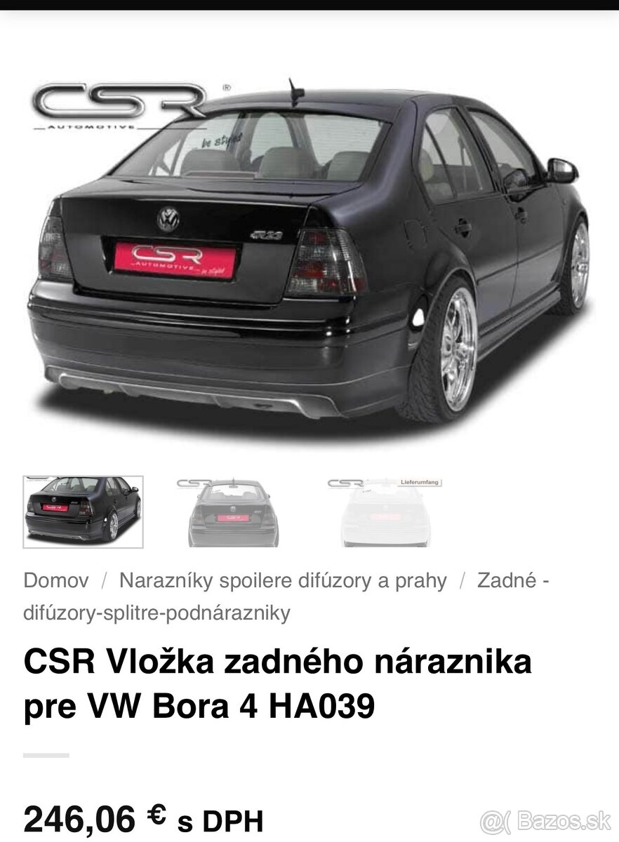 Vw Bora podnaraznik