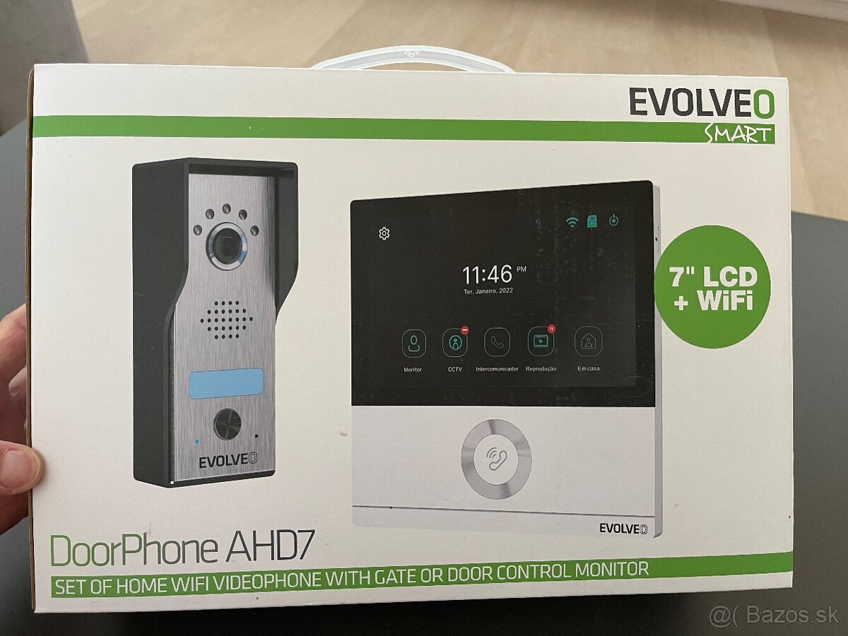 EVOLVEO DoorPhone AHD7, Sada domáceho WiFi videotelefónu, Bi