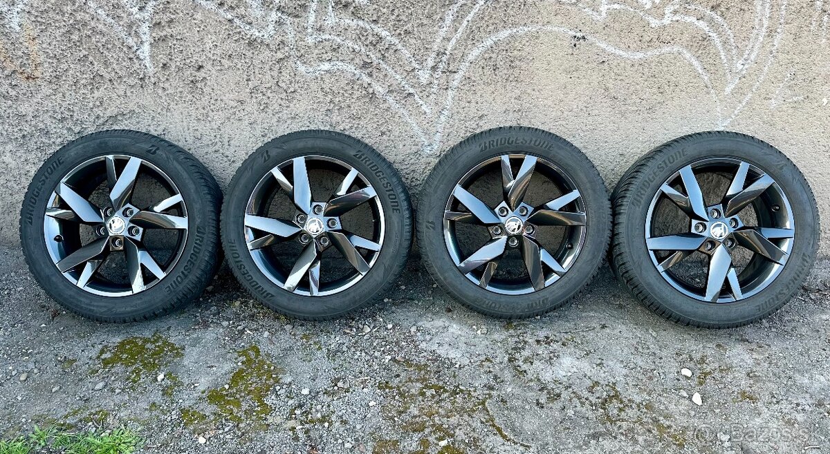 originální ALU kolesá škoda Lyra black R17