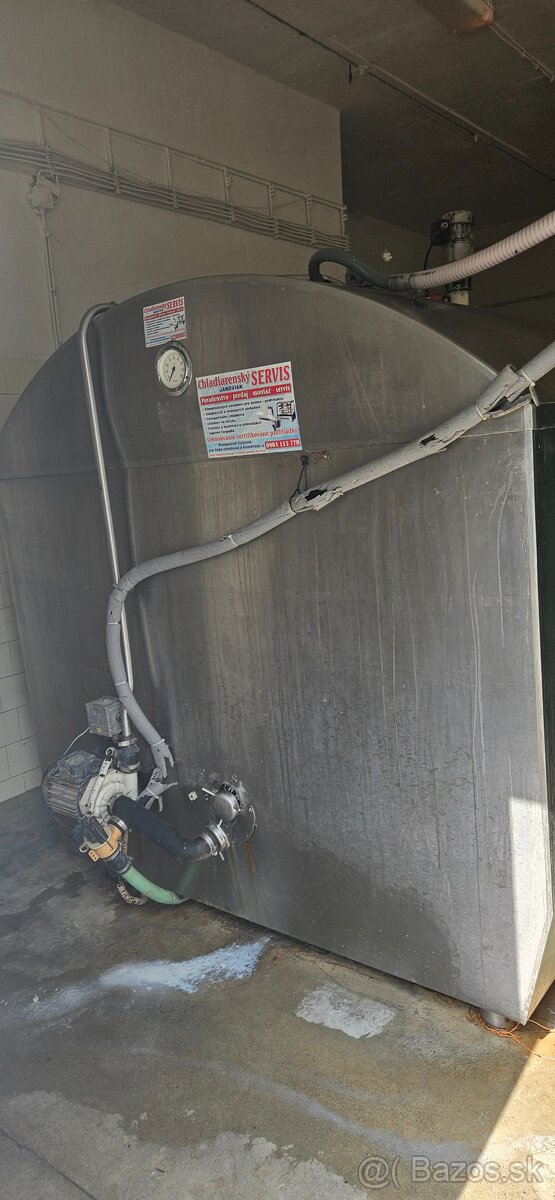 Chladiaci tank na mlieko 5000l