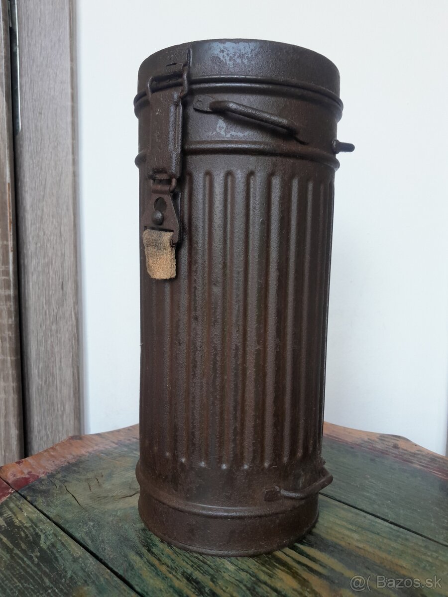 Nemecký kanister na plynovú masku M38 Wehrmacht WW2