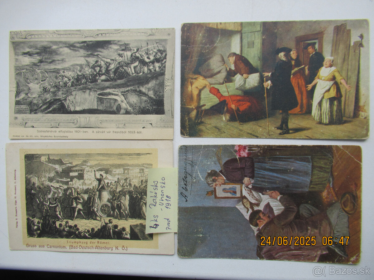 Predám pohľadnice zahraničie 1918-1919