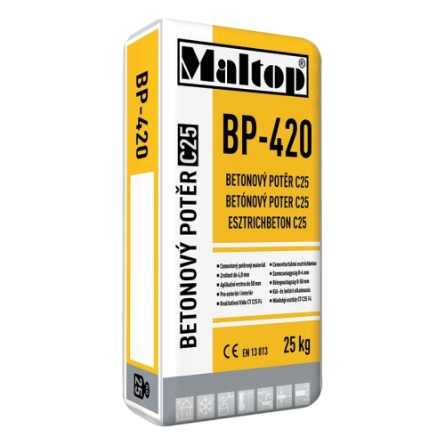 BP 420 betónový poter tr. CT–C25–F4 Suchá betónová zmes.