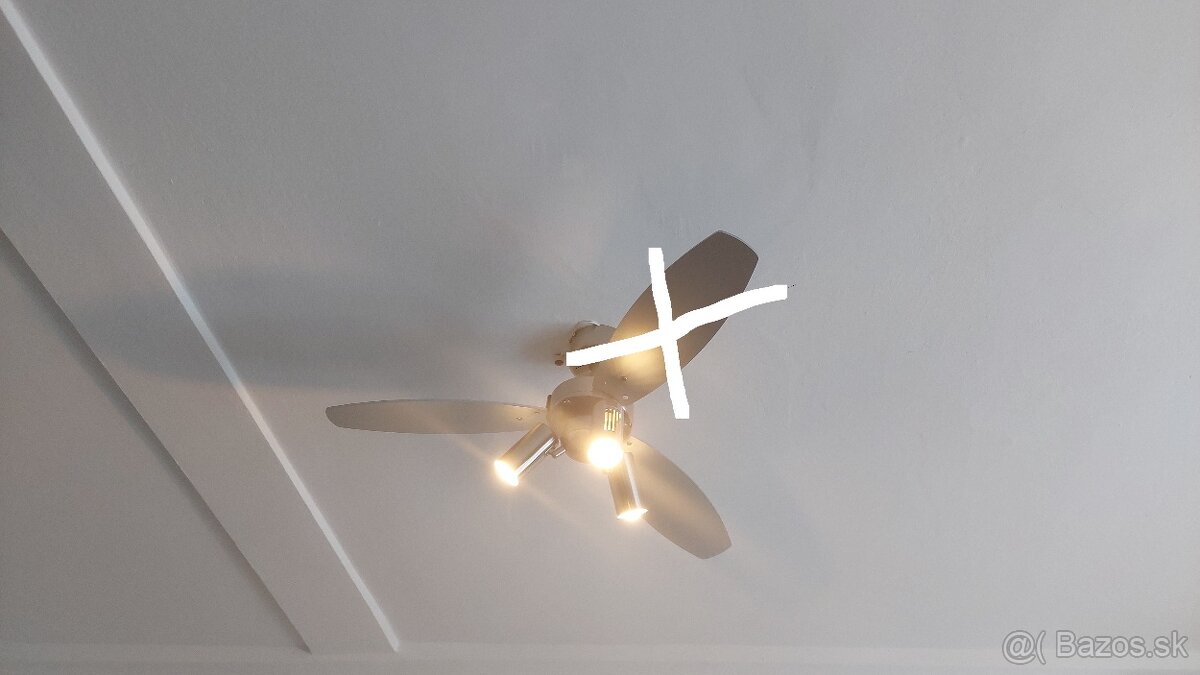 predam stropny ventilator so svetlom na dialkove ovladanie .