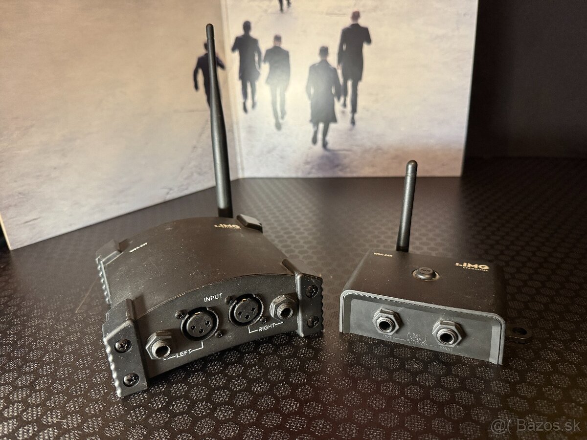 Bezdrôtový stereo vysielač/prijímač, 2.4 GHz