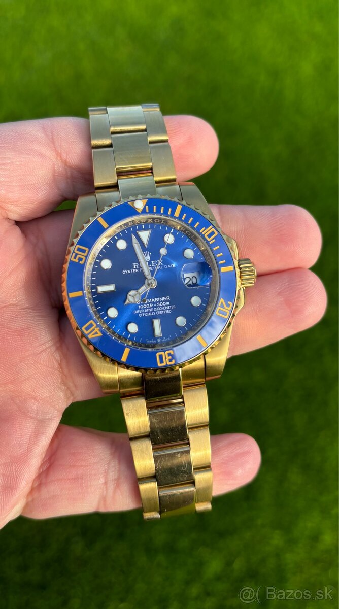 Rolex Submariner gold blue dial