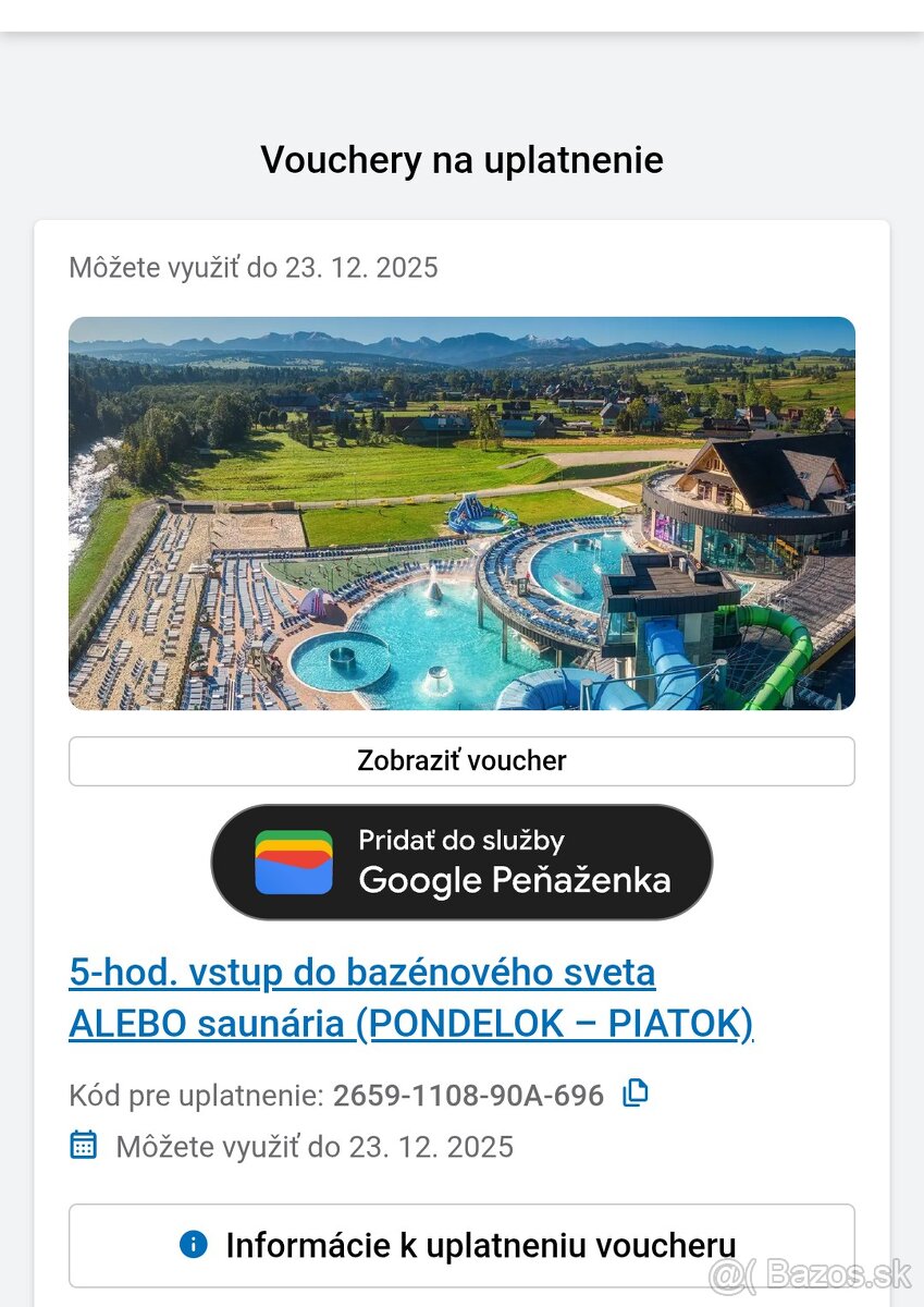 Voucher do Chocholowkych Term