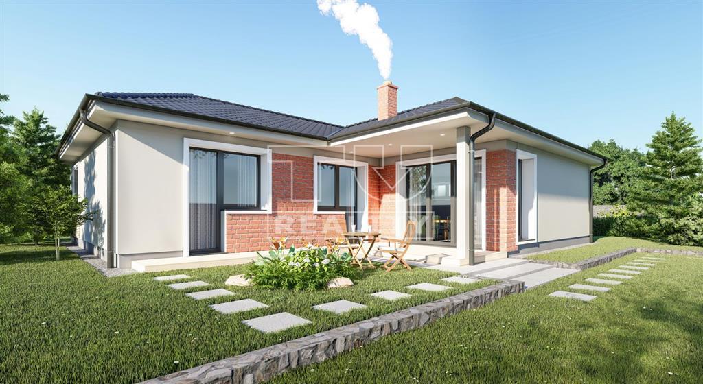 4i RD v tvare L – 121 m2 priestoru, terasa 17 m2 a...