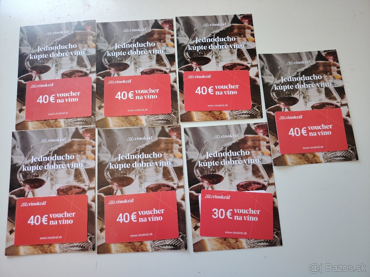 Vouchery na nákup vína