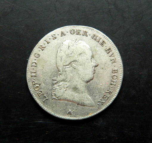 Predám 1/4 toliar 1791 A Leopold II.