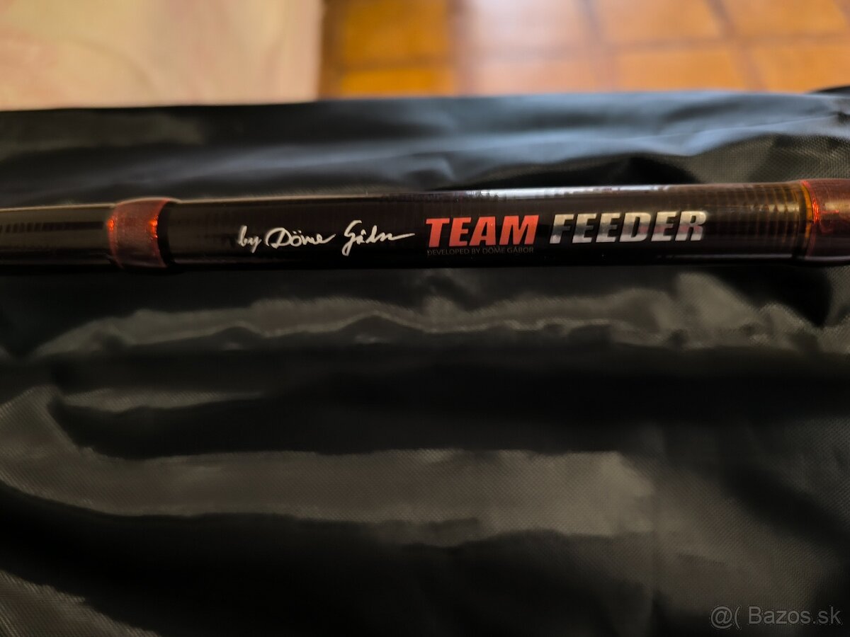 Predám Team feeder big River 3,9m 100-250gr + navijak feeder
