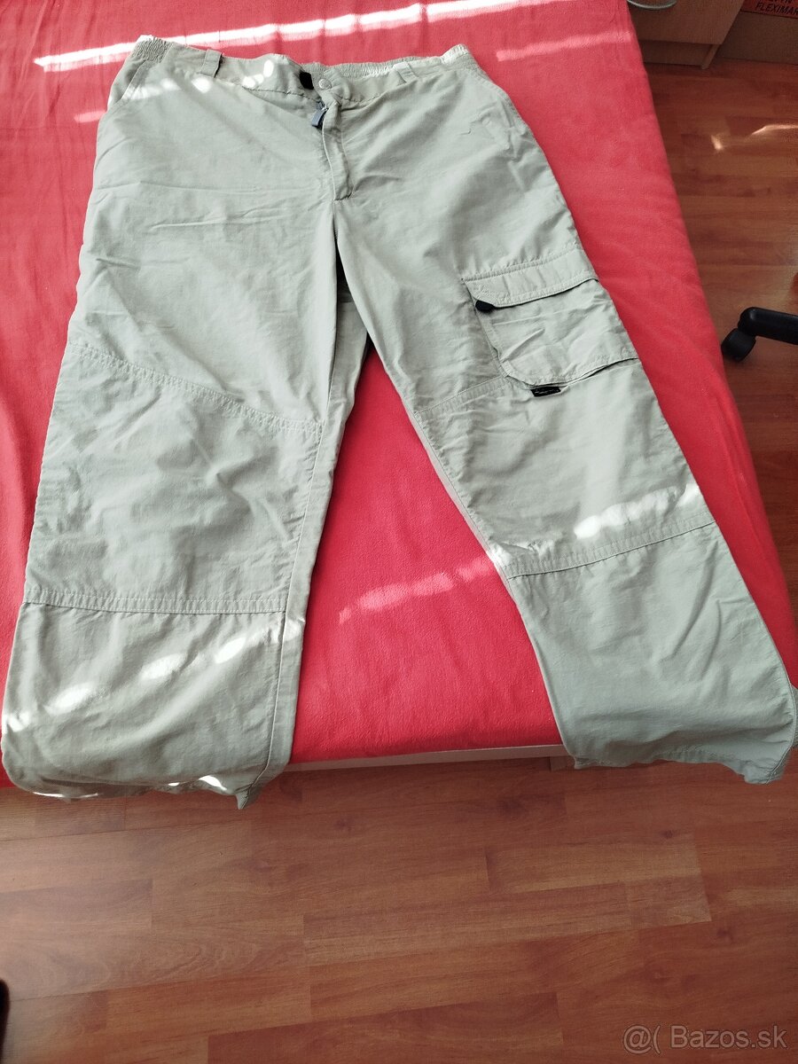 Pánske letné plátené nohavice, pás 112cm