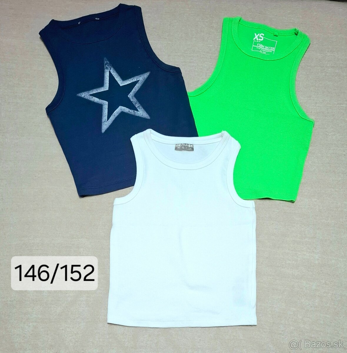 Dievčenské crop tričká 146/152