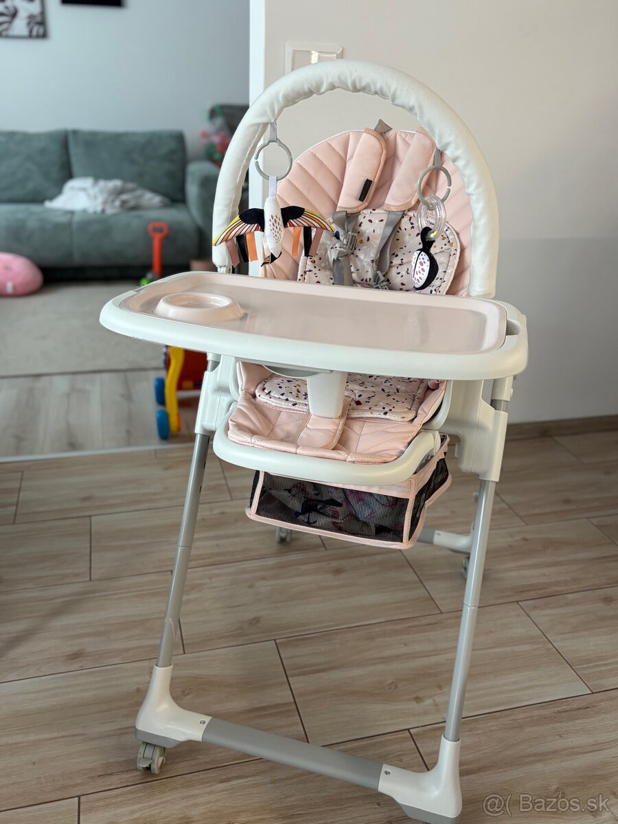 Jedálenská stolička a ležadlo 2v1 Kinderkraft