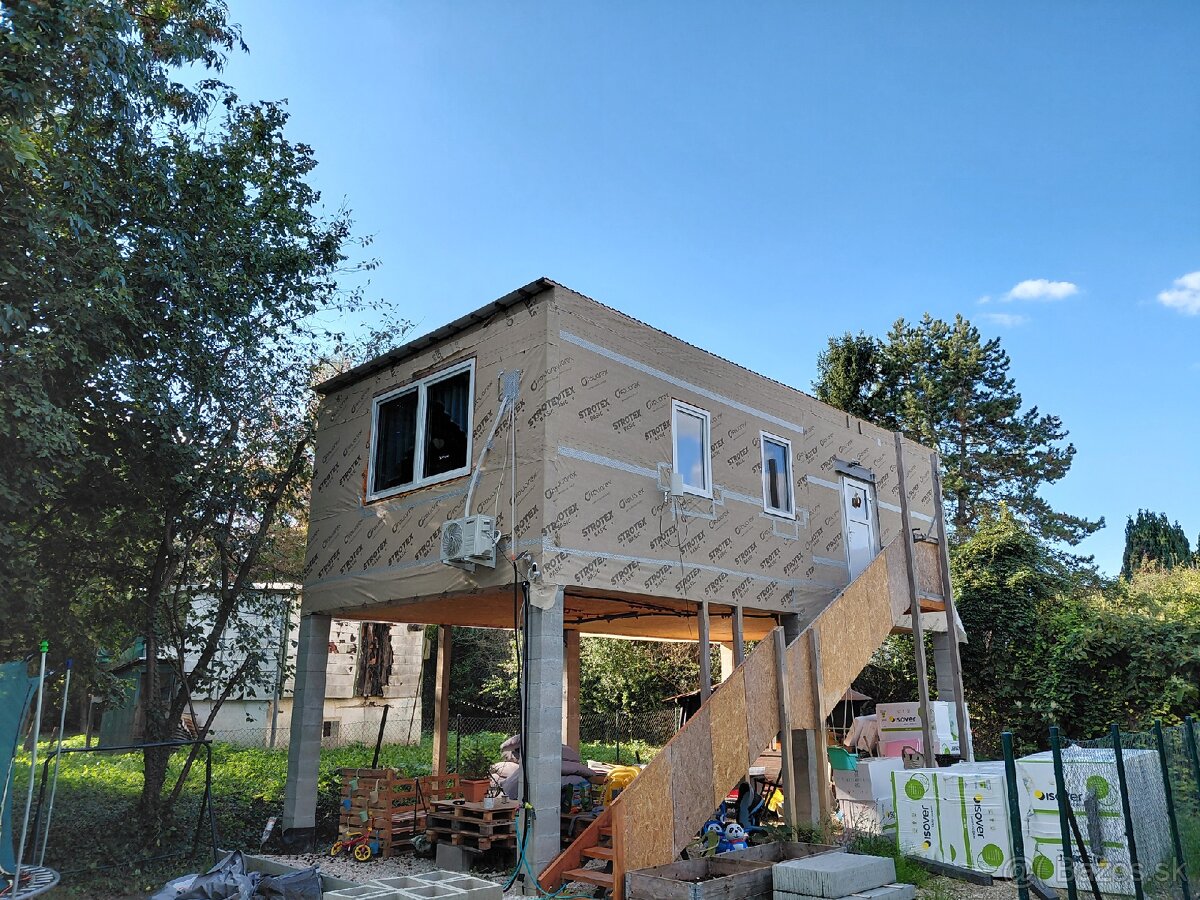 Drevostavba pri ramene Dunaja – Bodíky, 50 m²