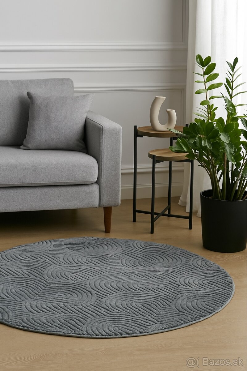 Okrúhly koberec 120120 cm