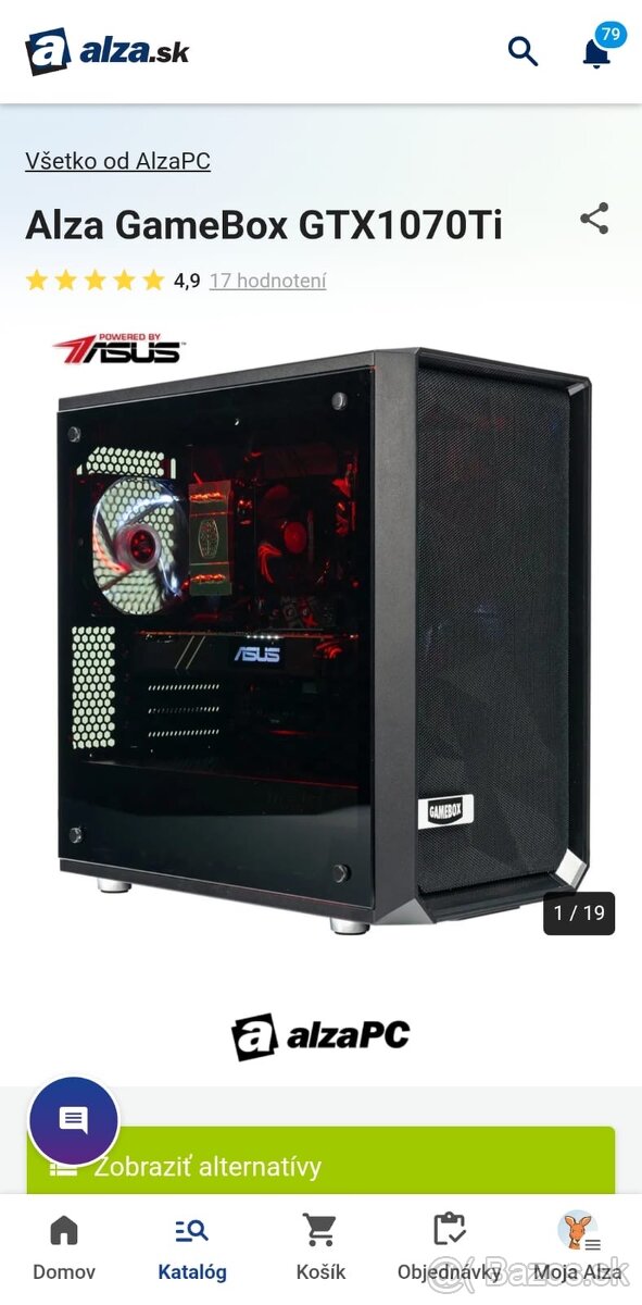 Alza gamebox gtx1070ti