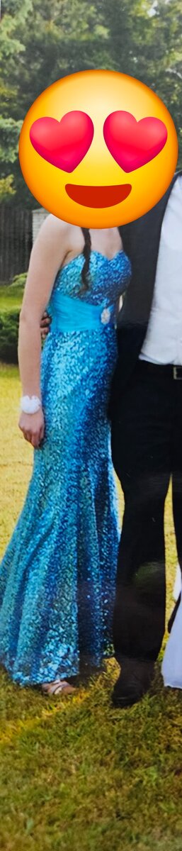 Nadherne nebovo modre spolocenske saty vel. 32